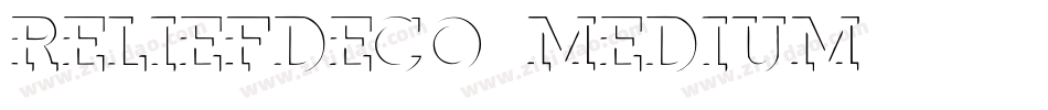 ReliefDeco Medium字体转换